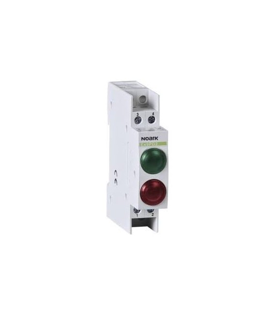 Signálka LED Noark Ex9PD2gr 230V AC/DC červená+zelená