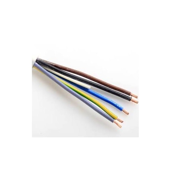 Kabel H05VV-F 5Gx1,5 bílá (CYSY 5Cx1,5)