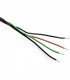 Kabel U 4X0,8 (zvonkový drát) rudá, zelená,černá, hnědá (300m)